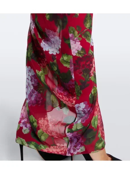 Rochie Carolina Herrera de mătase cu model floral