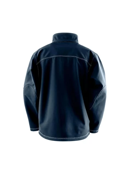Kurtka softshell z potrójnym szwem Result niebieska