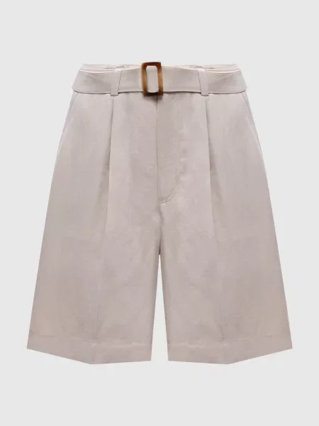Шорти з льоном Woolrich бежеві