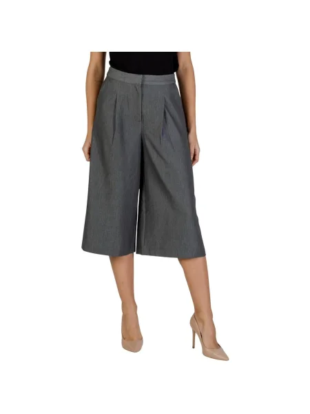Pantaloni culottes Ichi negru