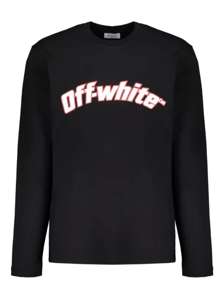 Tricou Off-white lung alb