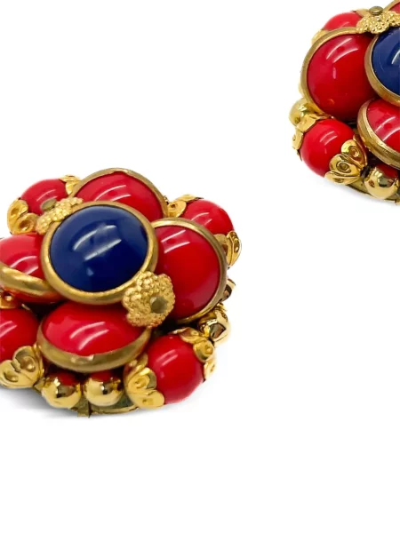 Обеци Jennifer Gibson Jewellery мъниста златисто