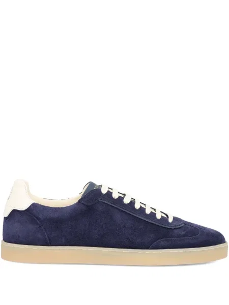 Sneakerși Brunello Cucinelli din piele de căprioară albastru
