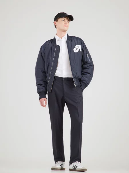 DRYKORN Pantaloni cu dungă AJEND bleumarin