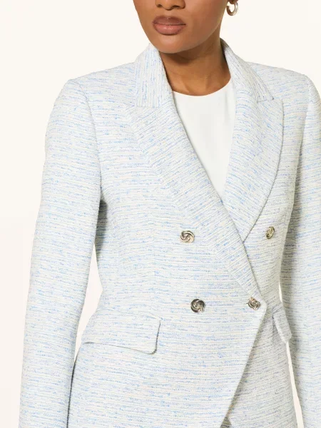 Ted Baker Lněný Blejzr Acadie / modrá bílá