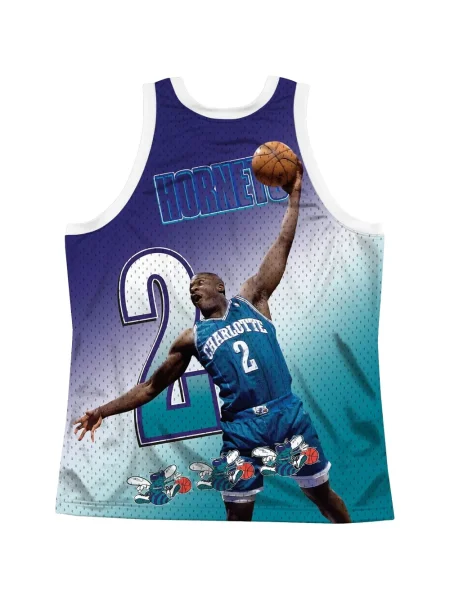 Cămașă Mitchell & Ness din jerseu albastru