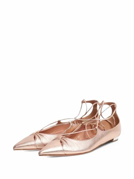 Балеринки Aquazzura с връзки с дантела