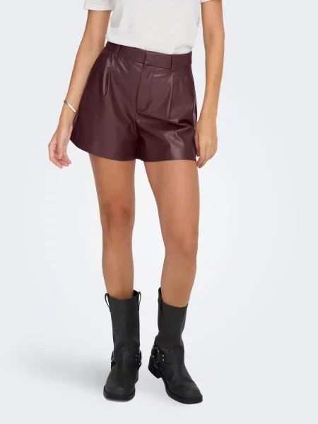 ONLY Pantaloni ONLSmooth bordeaux roșu