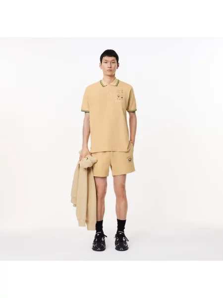 Поло Lacoste коричневое