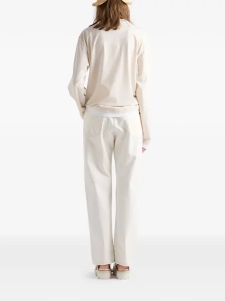 Blugi Prada cu 5 buzunare alb