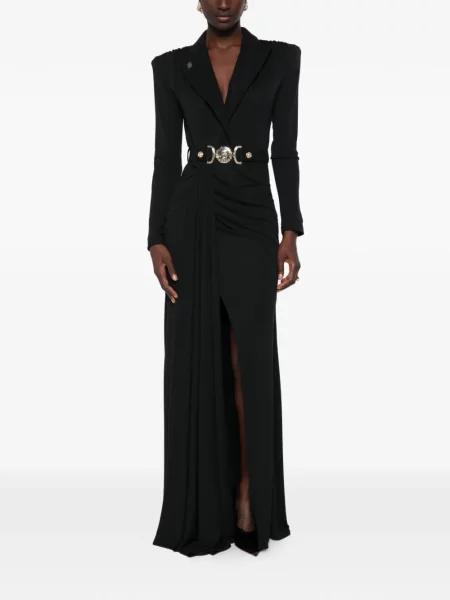 Rochie maxi Babylone Paris cu volane negru