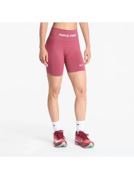 Σορτς Nike Pro Seamless High-Waisted 5" Biker Shorts Pink Smoke/ White M λευκό