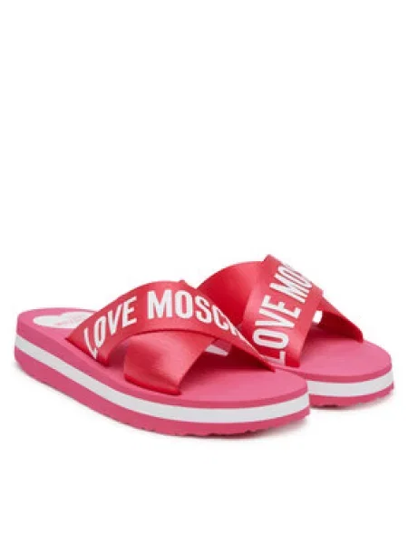 Pantofle Love Moschino růžové