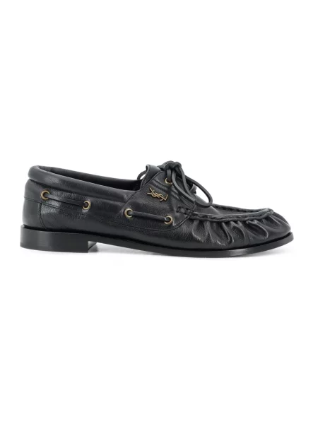 Półbuty Saint Laurent skórzane czarne