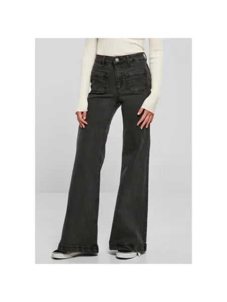 Urban Classics Jeans denim negru