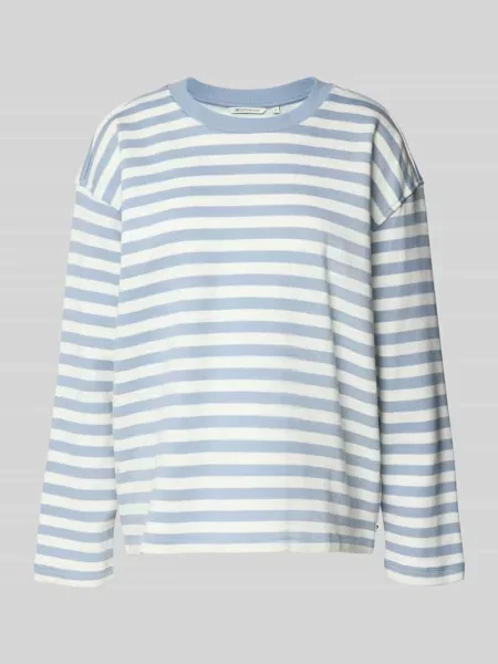 Bluza z zaokrąglonym dołem Tom Tailor Denim niebieska