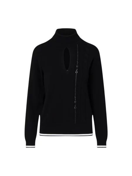Sweter z golfem Liu Jo czarny