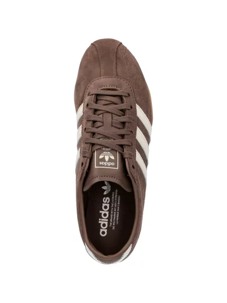 Sneakerși Adidas Gazelle cu dungi cu broderie verde