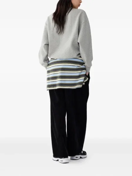 Pantaloni Studio Tomboy de catifea cord negru