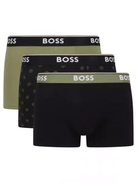 BOSS BLACK 3 db-os boxeralsó szett Power Desig fekete