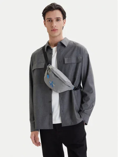 Calvin Klein Torbica za okrog pasu﻿ Bold Waistbag siva