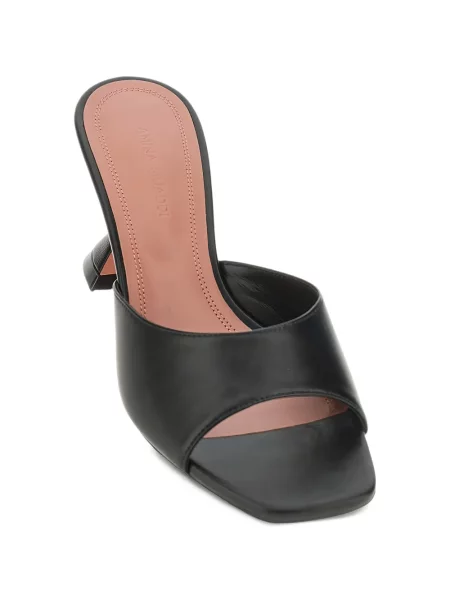 Sandale Amina Muaddi din piele negru
