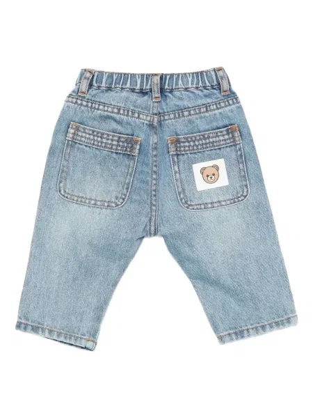 Spodnie dziecięce Moschino niebieskie