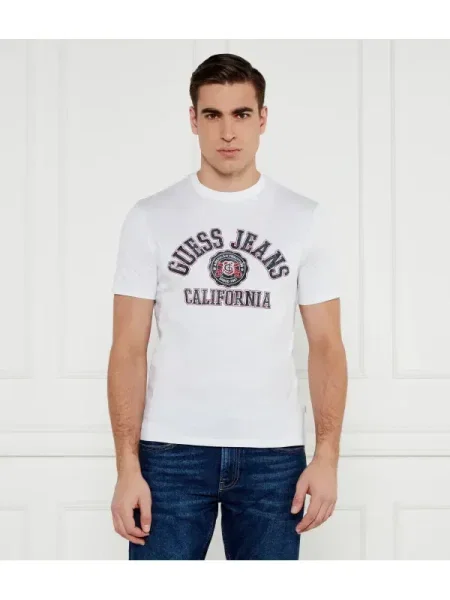 Guess Jeans Tricou | alb