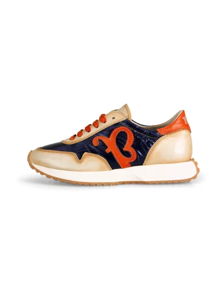 Sneakersy Felmini sznurowane skórzane