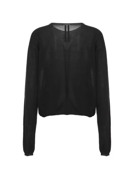 Lung pulover Rick Owens din cașmir negru