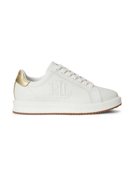Sneakerși Lauren Ralph Lauren alb