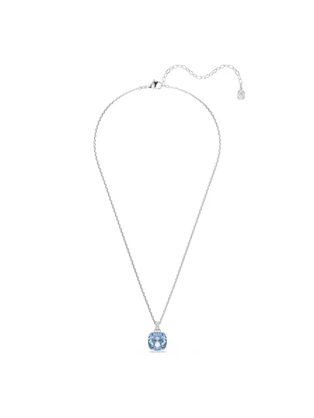 Swarovski ogrlica s privjeskom za žene metalna s kristalom Swarovski MILLENIA plava