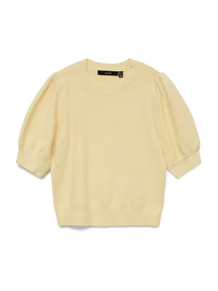 VERO MODA Pulover VMDOFFY pastel galben