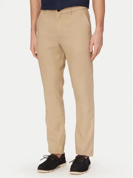 Tommy Hilfiger Pantaloni chino Denton Kaki Straight Fit bej