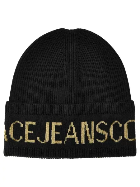 Versace Jeans Couture czapka z wełną czarny