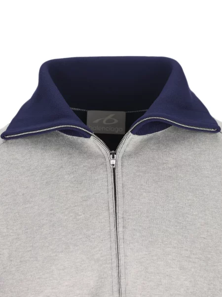 Geacă Balenciaga tricotate gri