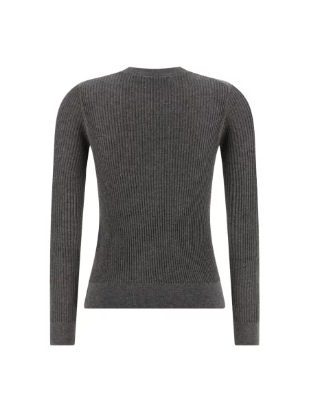 Sweter Max Mara Studio wełniany szary