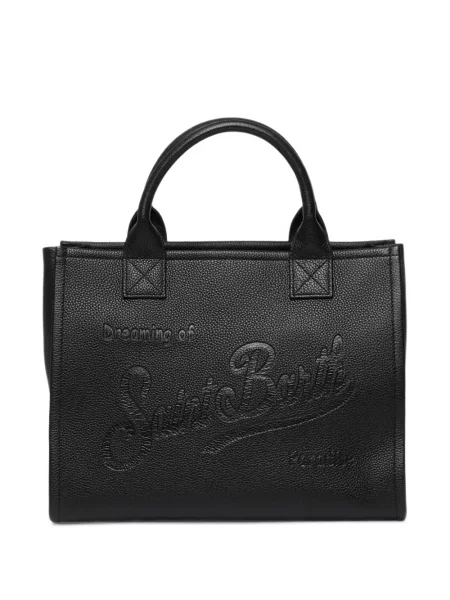 Shopper kabelka Mc2 Saint Barth s autogramem černá