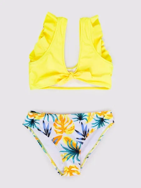 Costum de baie copii Yoclub alb