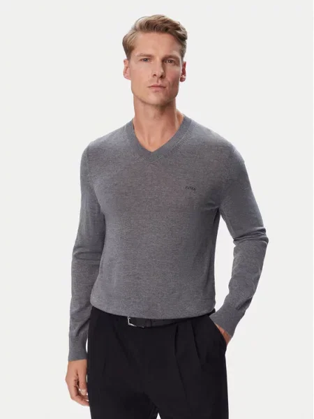 BOSS Sweter H-Melba-L szary