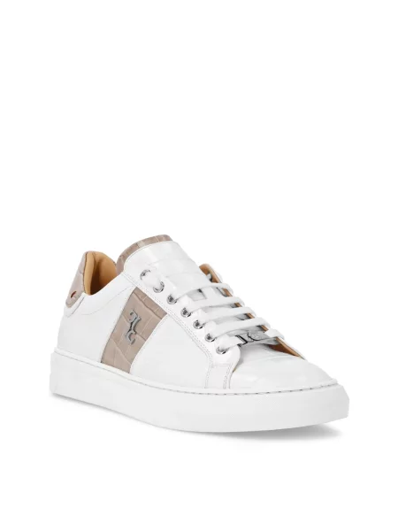 Sneakersy Billionaire skórzane białe