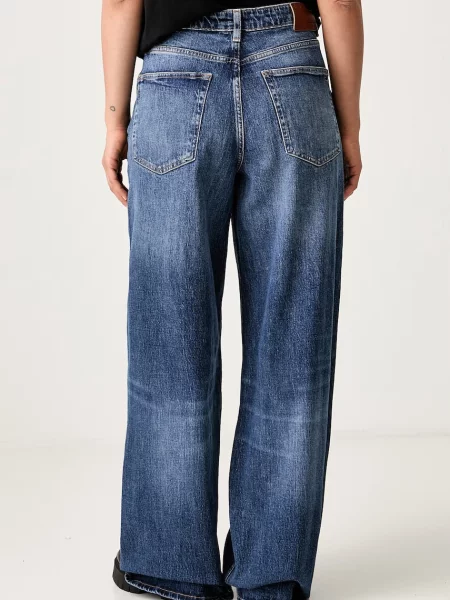 Tommy Jeans jeansy wide leg granatowe