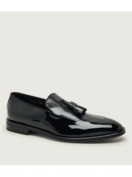 BOSS BLACK Pantofi loafer Derrek_Loaf_paprts cu adaos de piele negru