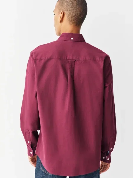 Next Cămașă burgundy roșu