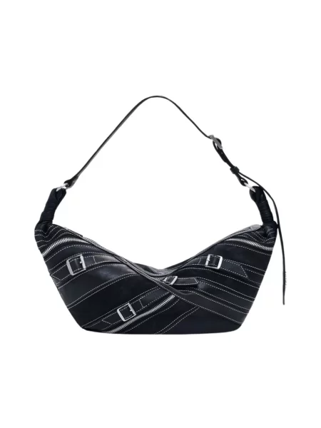 Lniana mała mały torebka Desigual czarna