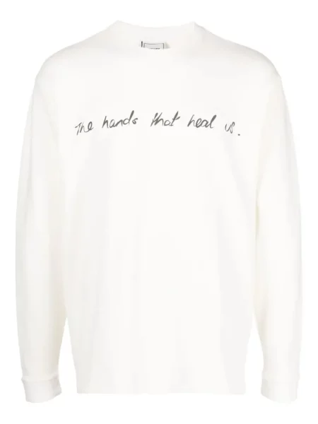 Tricou Bethany Williams cu imagine lung alb