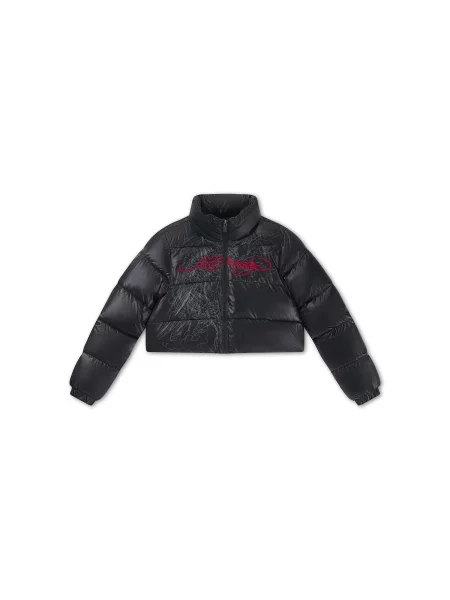 Ed Hardy Geacă de iarnă sângeriu negru