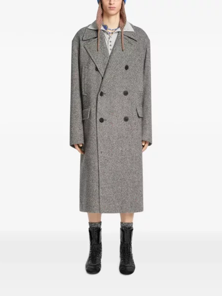 Palton Dries Van Noten de lână gri
