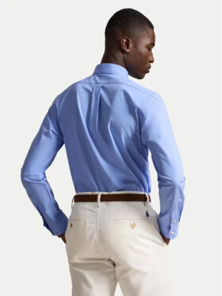 Polo Ralph Lauren Marškiniai Šviesiai Custom Fit mėlyna