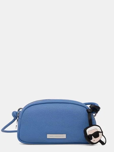 Karl Lagerfeld geantă crossbody pentru femei cu imitație de piele IKON albastru